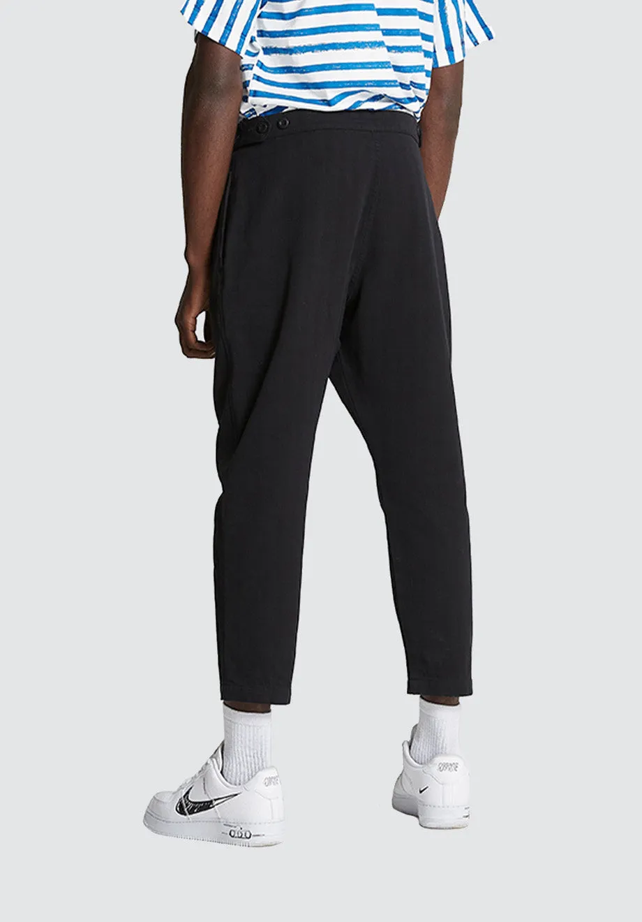 Cotton Weekend Trouser | Black Beauty