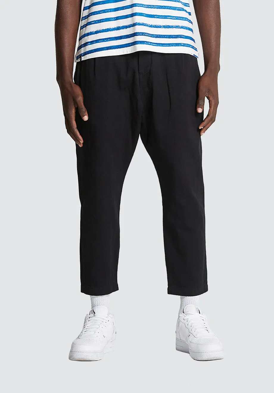 Cotton Weekend Trouser | Black Beauty