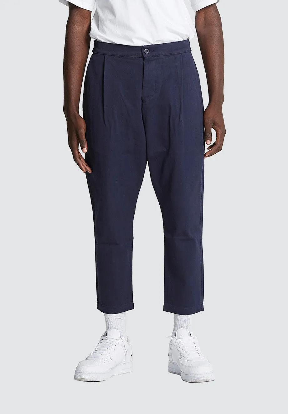 Cotton Weekend Trouser | Black Iris (Navy)