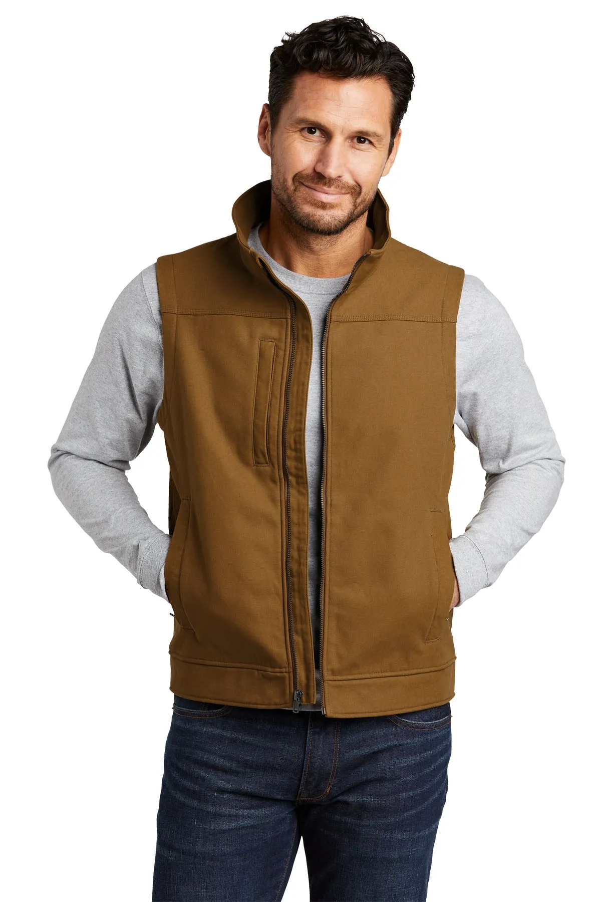 Custom Embroidered - CornerStone® Duck Bonded Soft Shell Vest CSV60