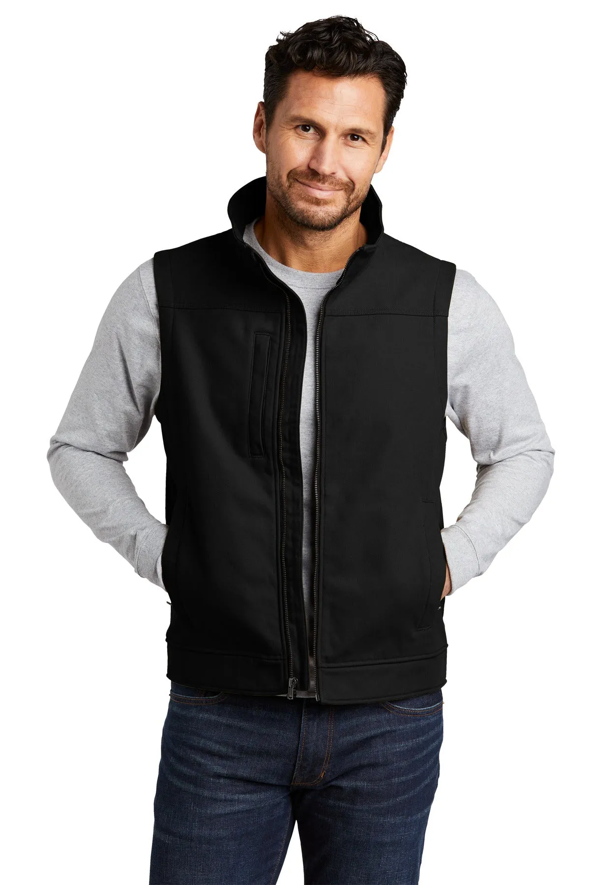 Custom Embroidered - CornerStone® Duck Bonded Soft Shell Vest CSV60