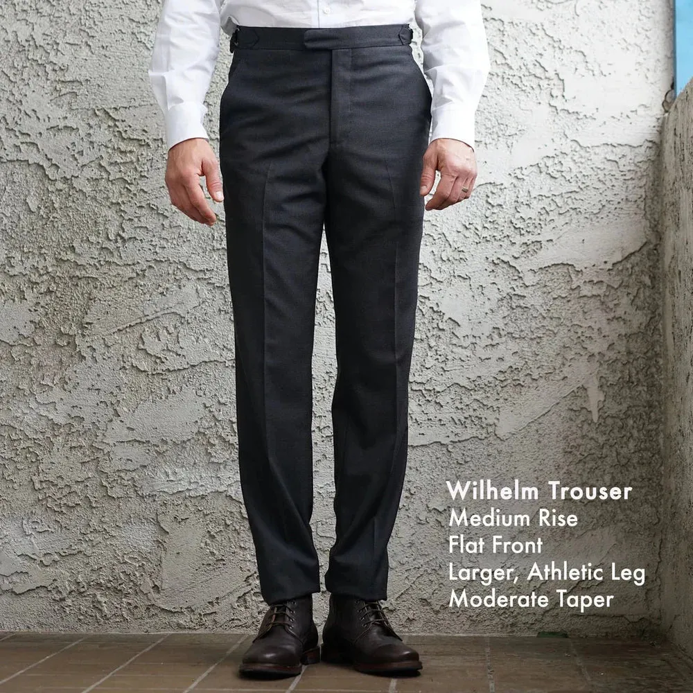 Custom Trousers Huddersfield Solid 4-Season Wools