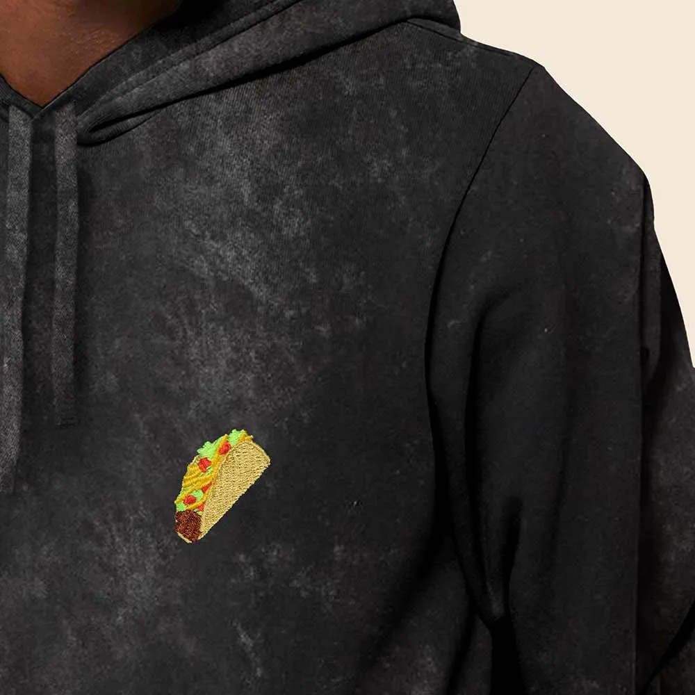 Dalix Taco Mineral Wash Hoodie