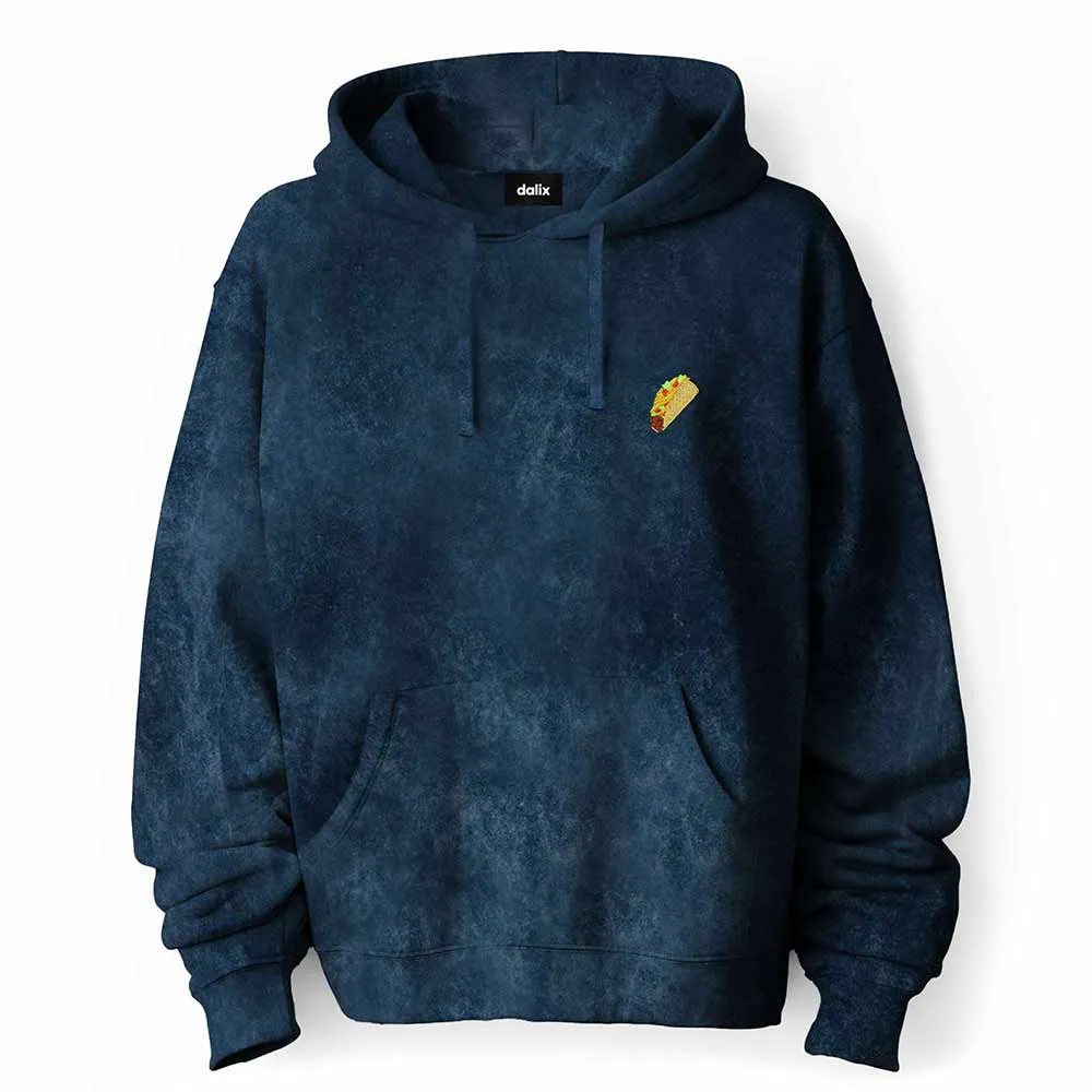 Dalix Taco Mineral Wash Hoodie