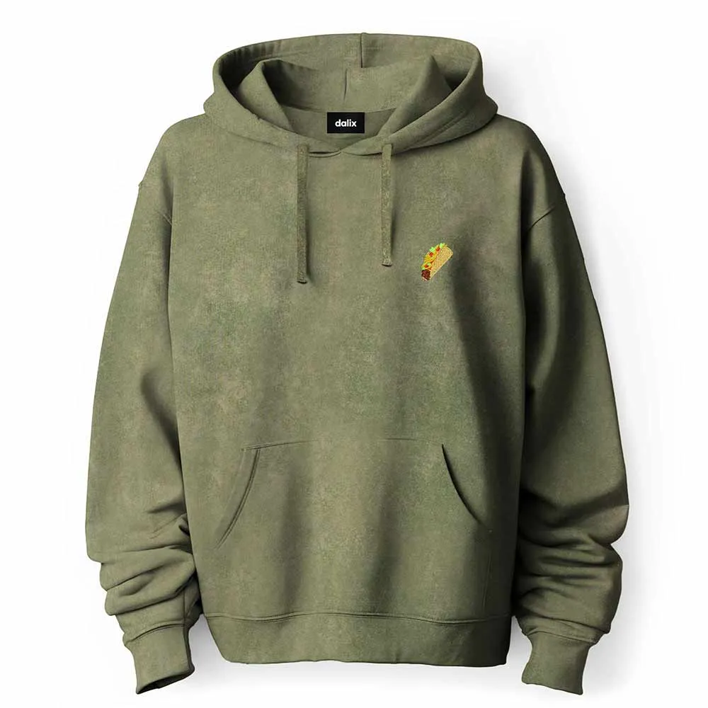 Dalix Taco Mineral Wash Hoodie