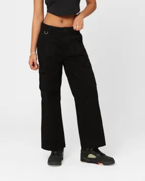 Dickies Women's Holland Pleated Cargo Pants Black