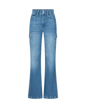 Dion 32" Cargo Flare Jeans