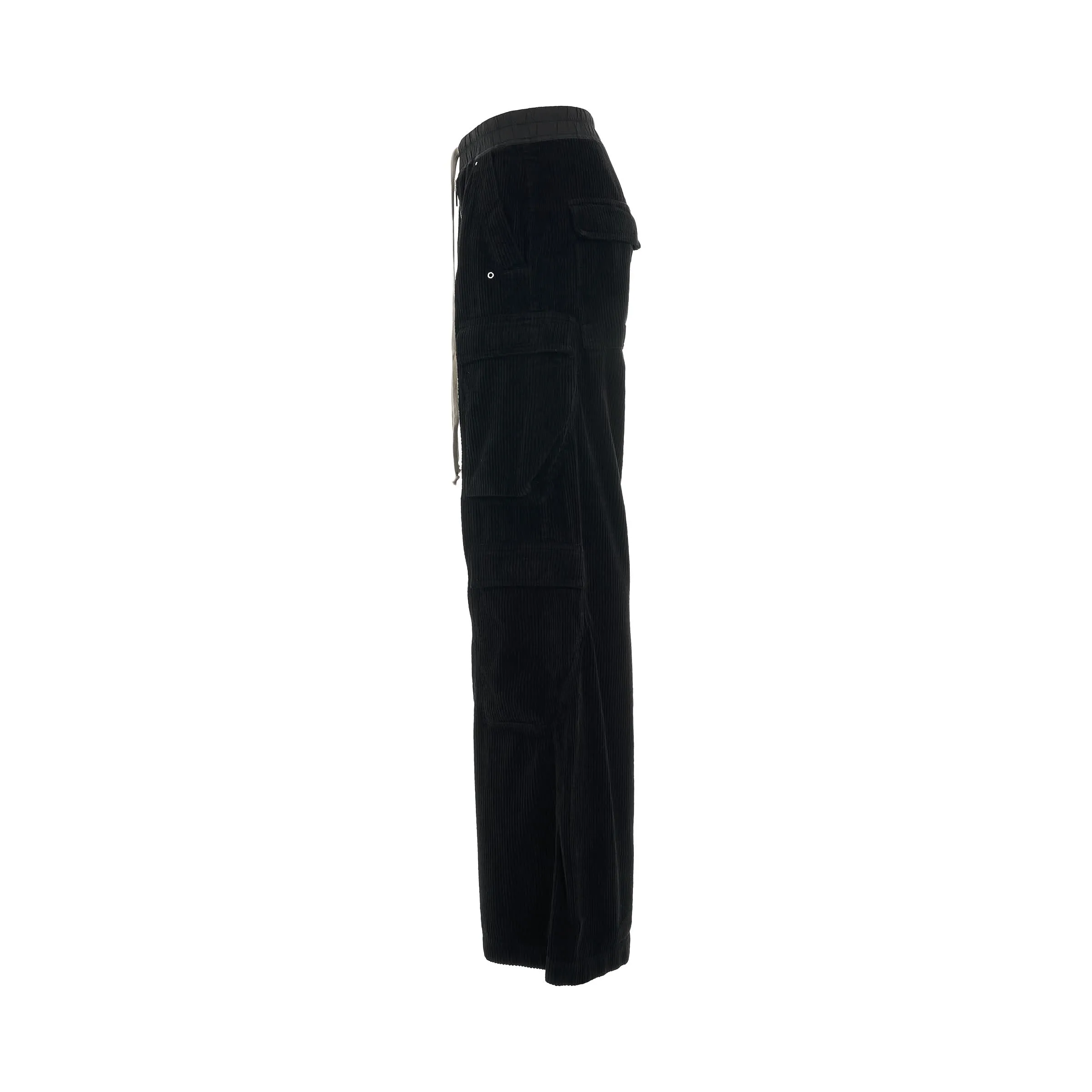 Double Cargo Jumbo Belas Pants in Black