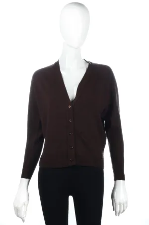 Fairford dark brown cardigan size M