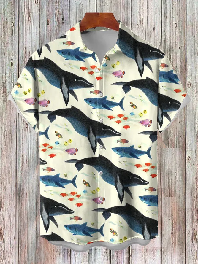 Fashion Summer Casual Printed Hawaiian Shirt Vacation Seaside