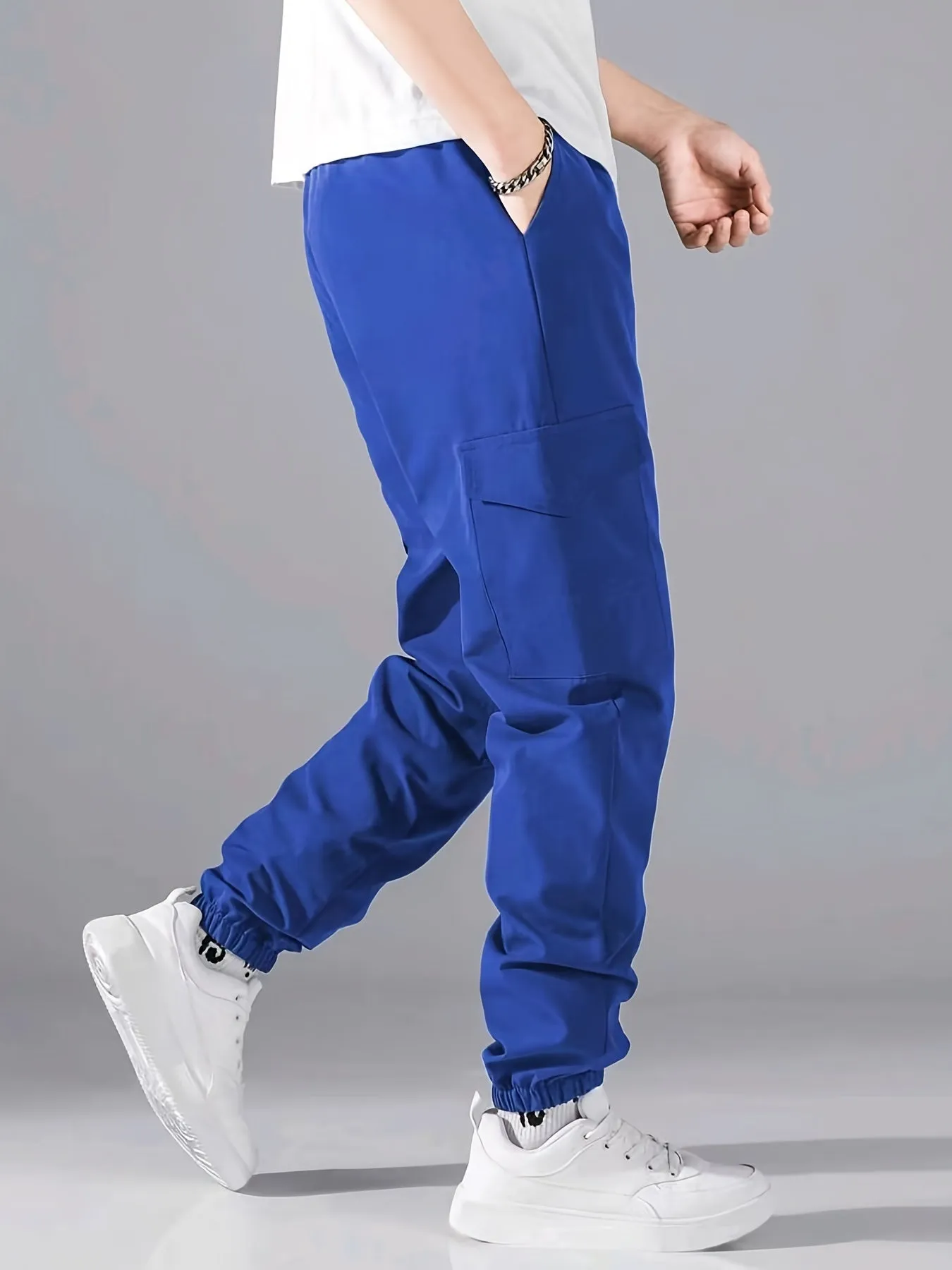 Fashionable Solid Cargo Pants for Mens Urban Street Style