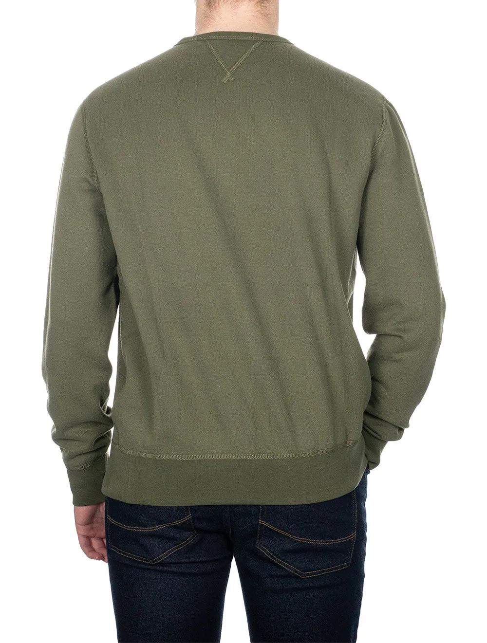 Fleece Crew Sweatshirt Dark Sage