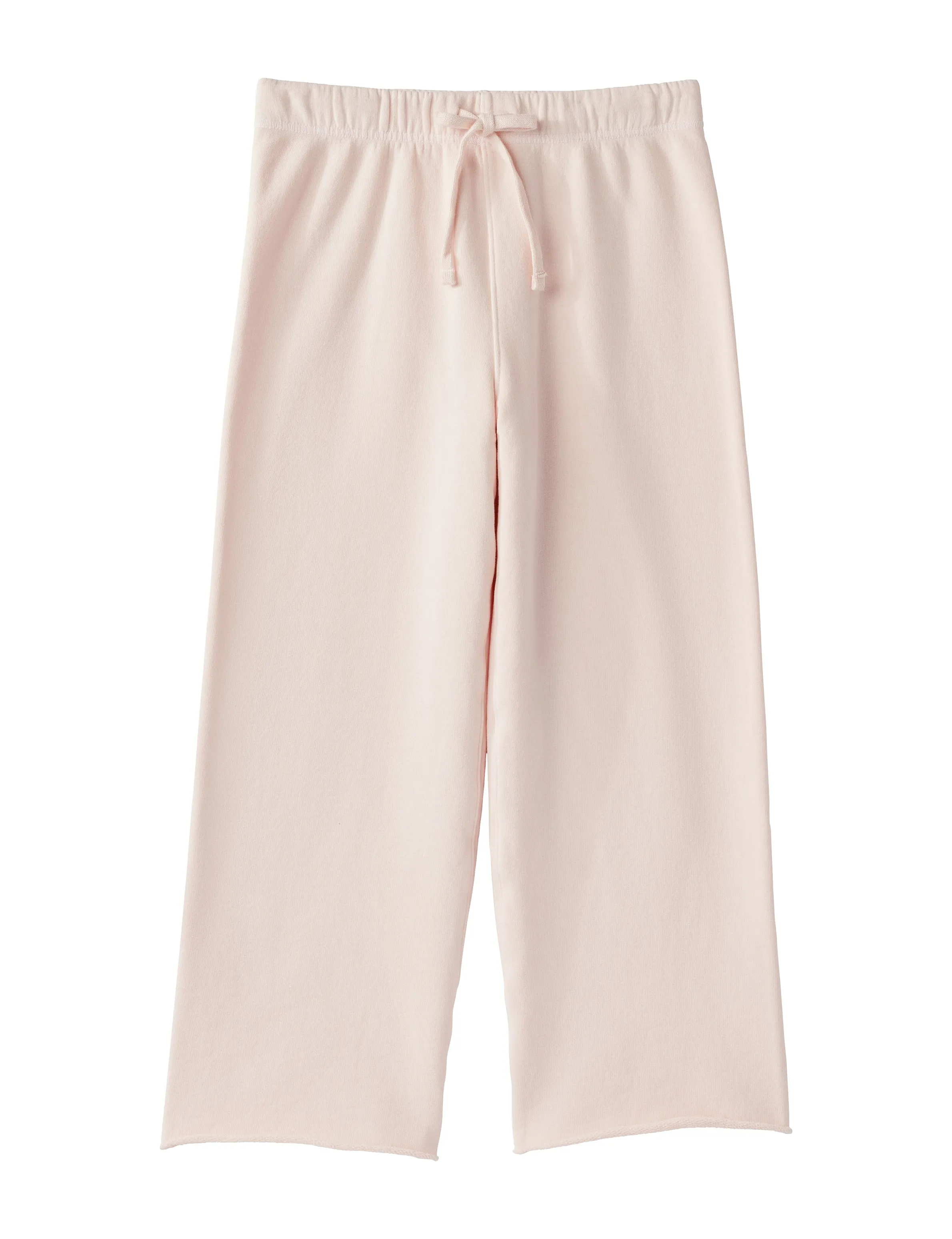 Frank & Eileen - Cropped Wide Leg Sweatpant in Ballet Slipper