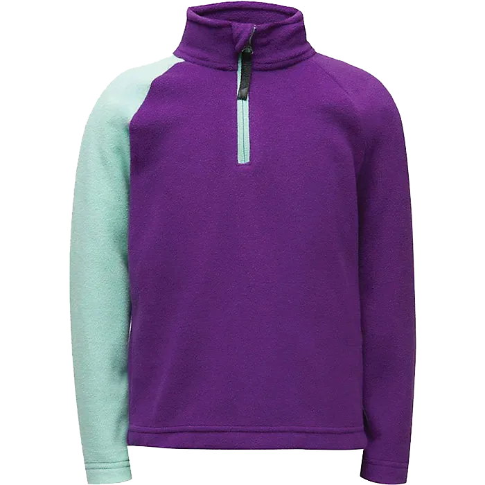 Girls' Speed Fleece Zip T-Neck