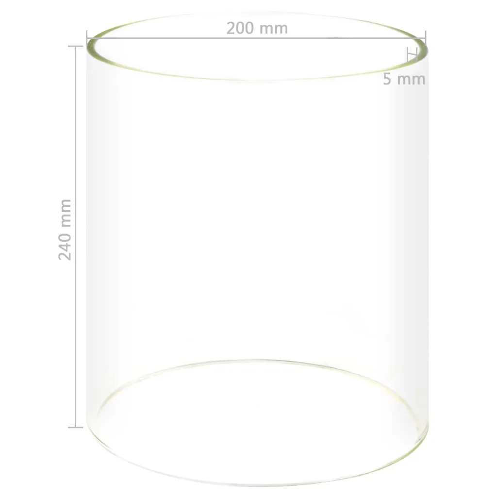 Glass Cylinder for Hot Dog Warmer 200x240 mm