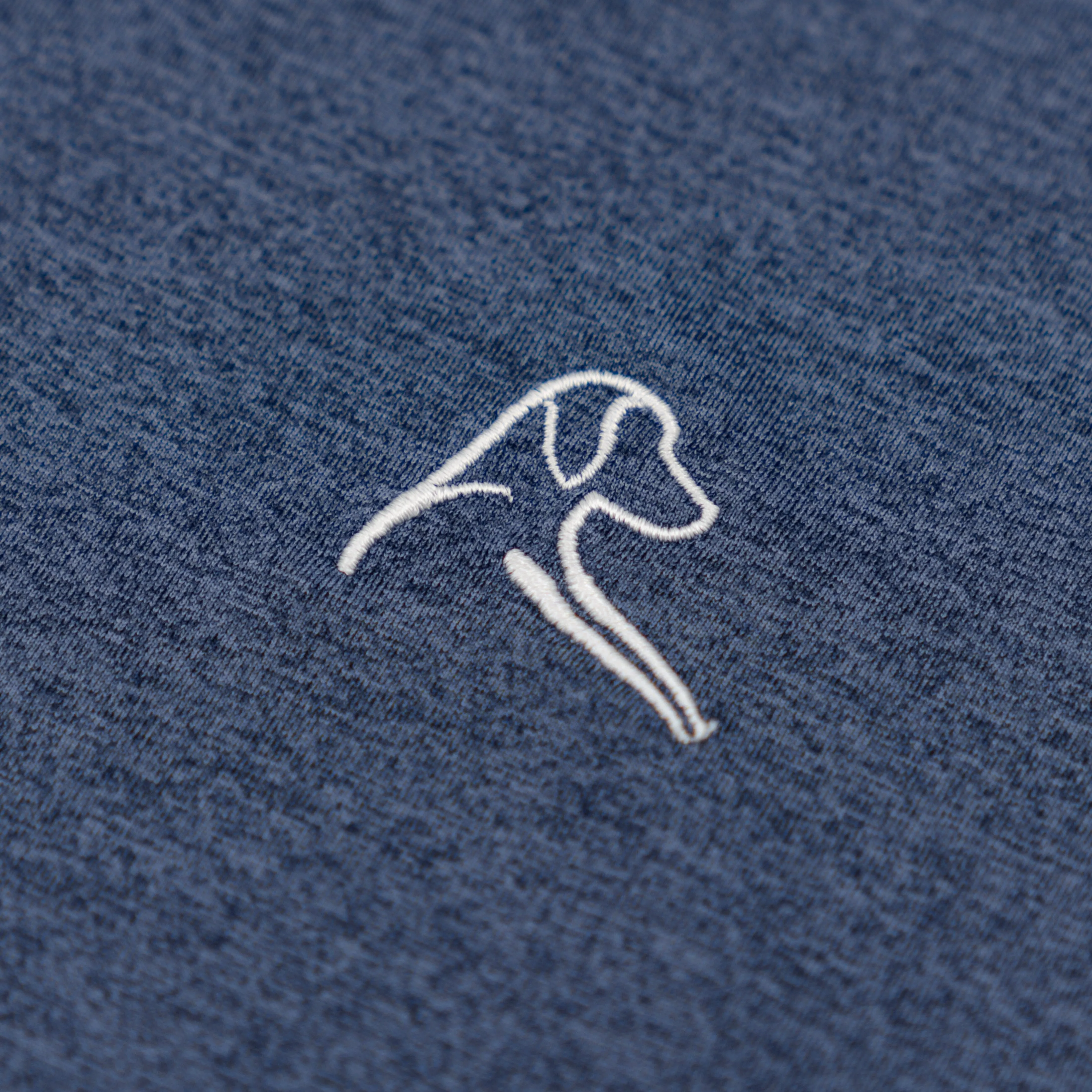 Heather | Long Sleeve Performance Polo | Heather - Annapolis Blue/Blue Steel