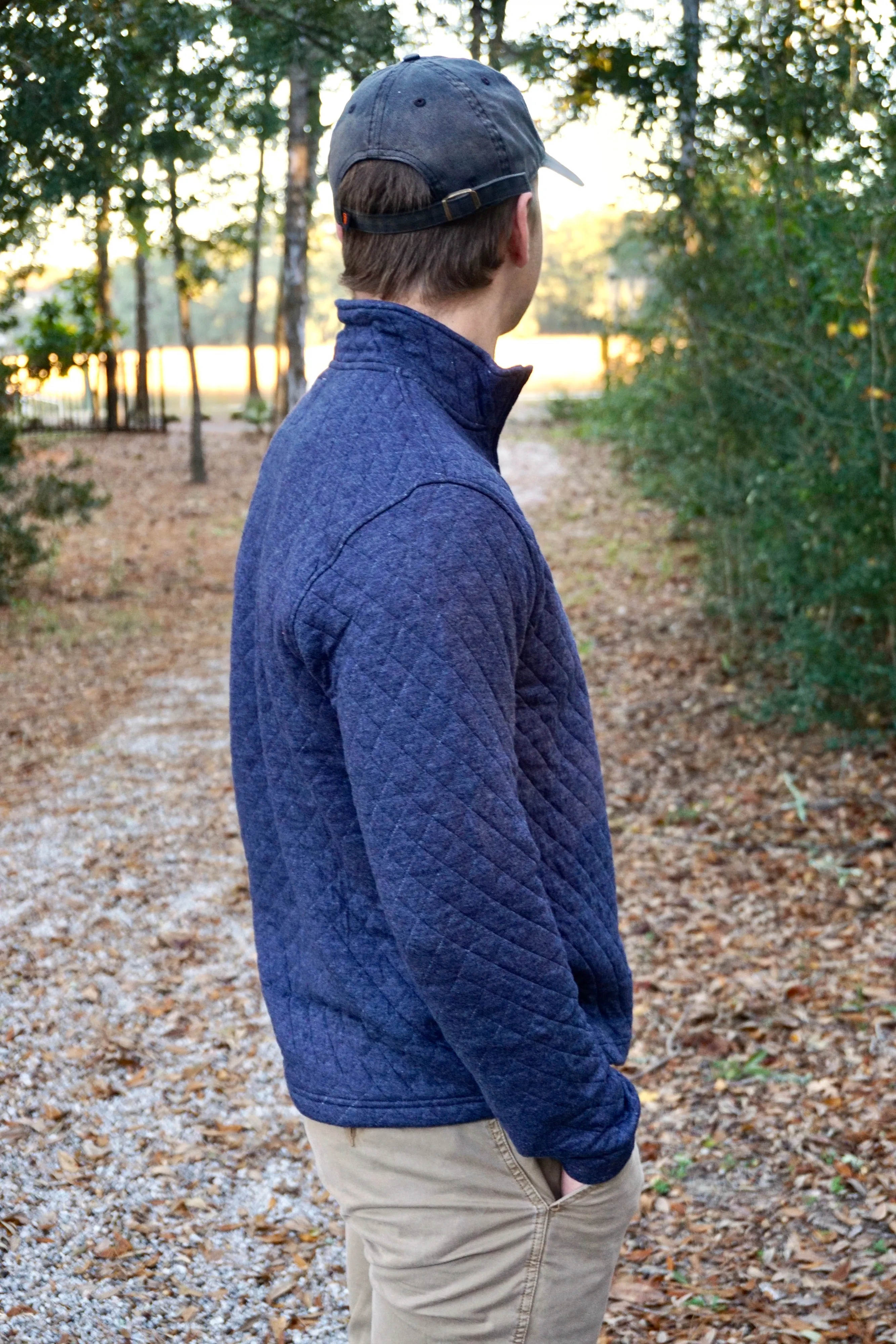 Heather Quilted Quarter Zip