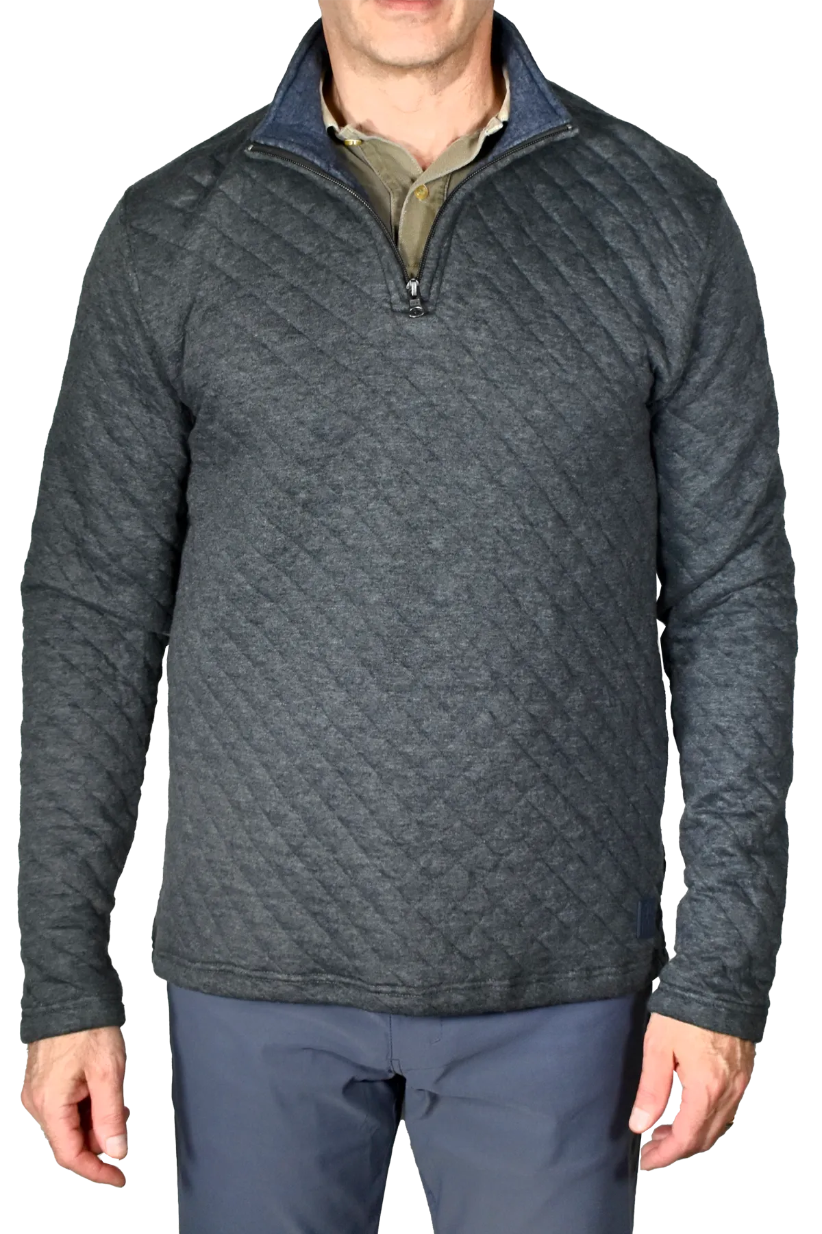 Heather Quilted Quarter Zip