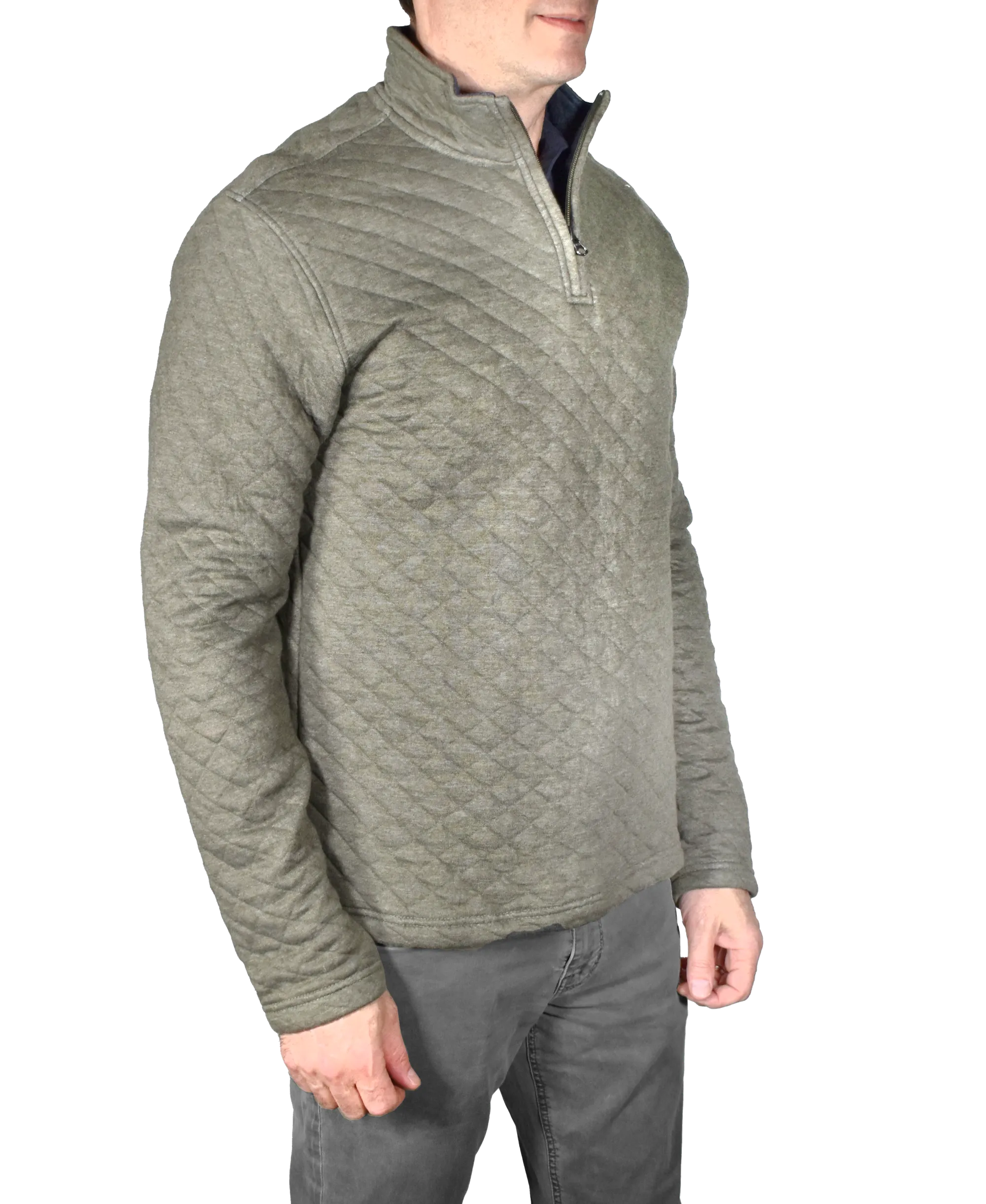 Heather Quilted Quarter Zip