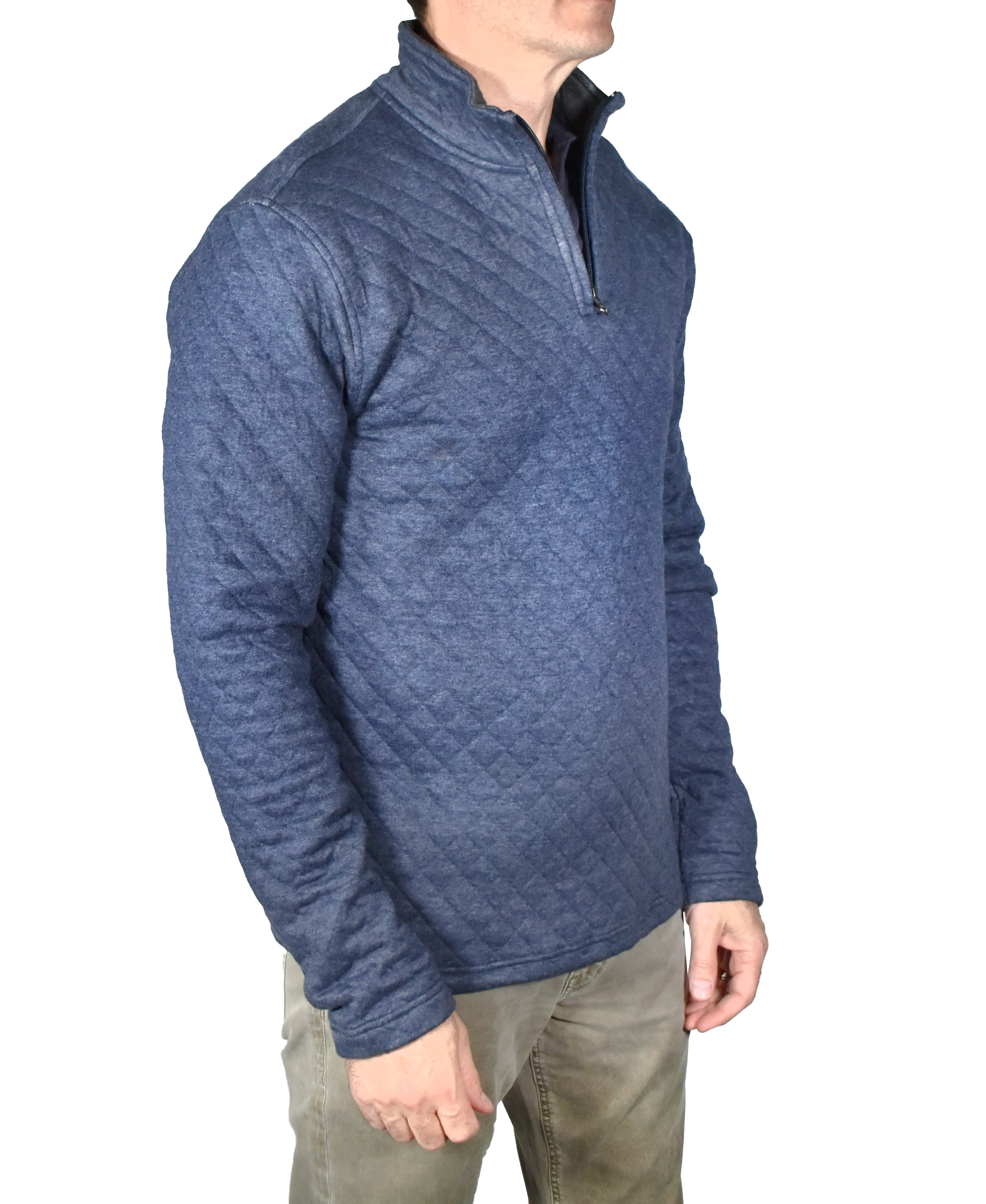 Heather Quilted Quarter Zip