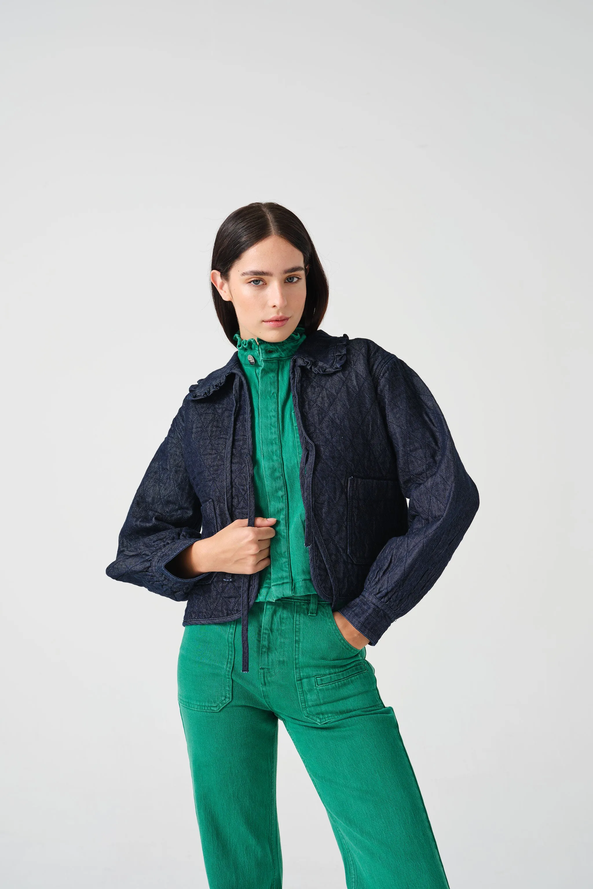 Heidi Jacket in Indigo Rinse