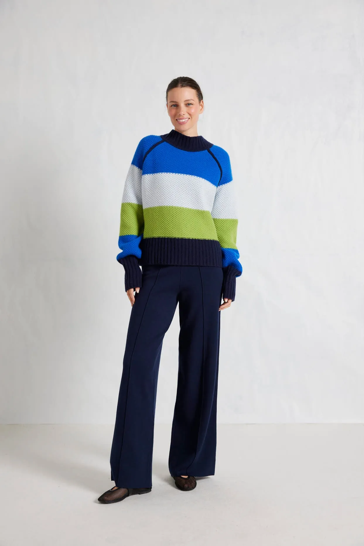 Honey Merino Sweater in Officer Navy