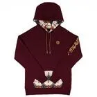 Hooey Ladies "Monterrey" Maroon Hoodie With Aztec Print