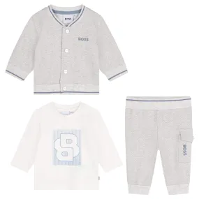 Hugo Boss Baby Boys Grey Tracksuit