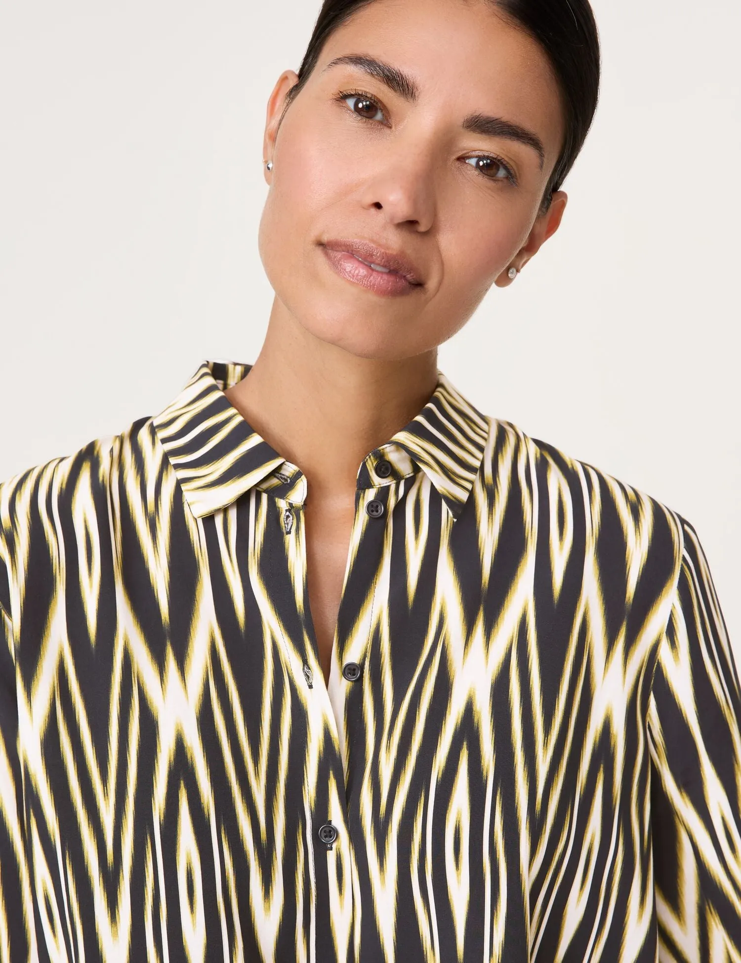 Ikat Print Blouse