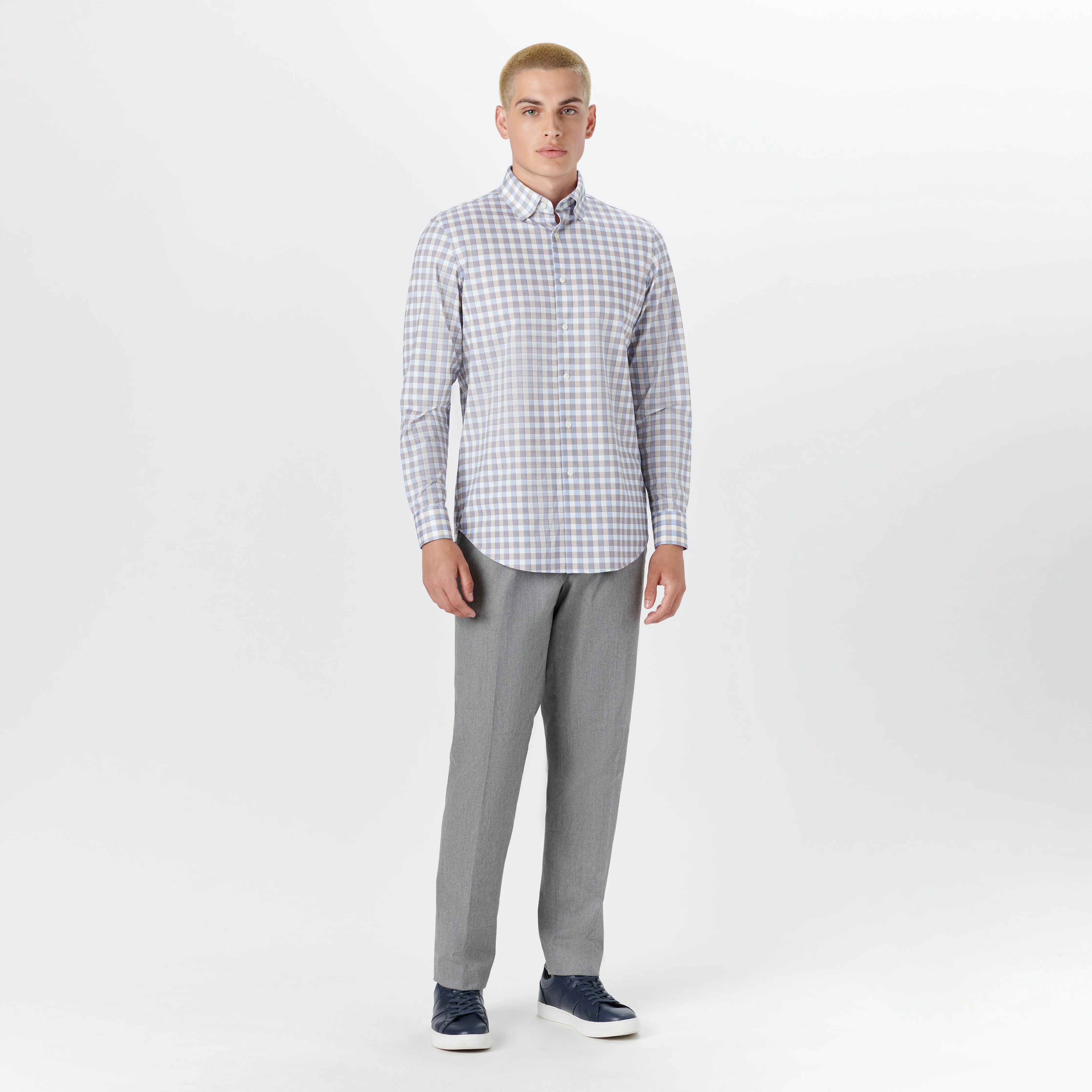 JAMES Gingham Check OoohCotton Twill Shirt