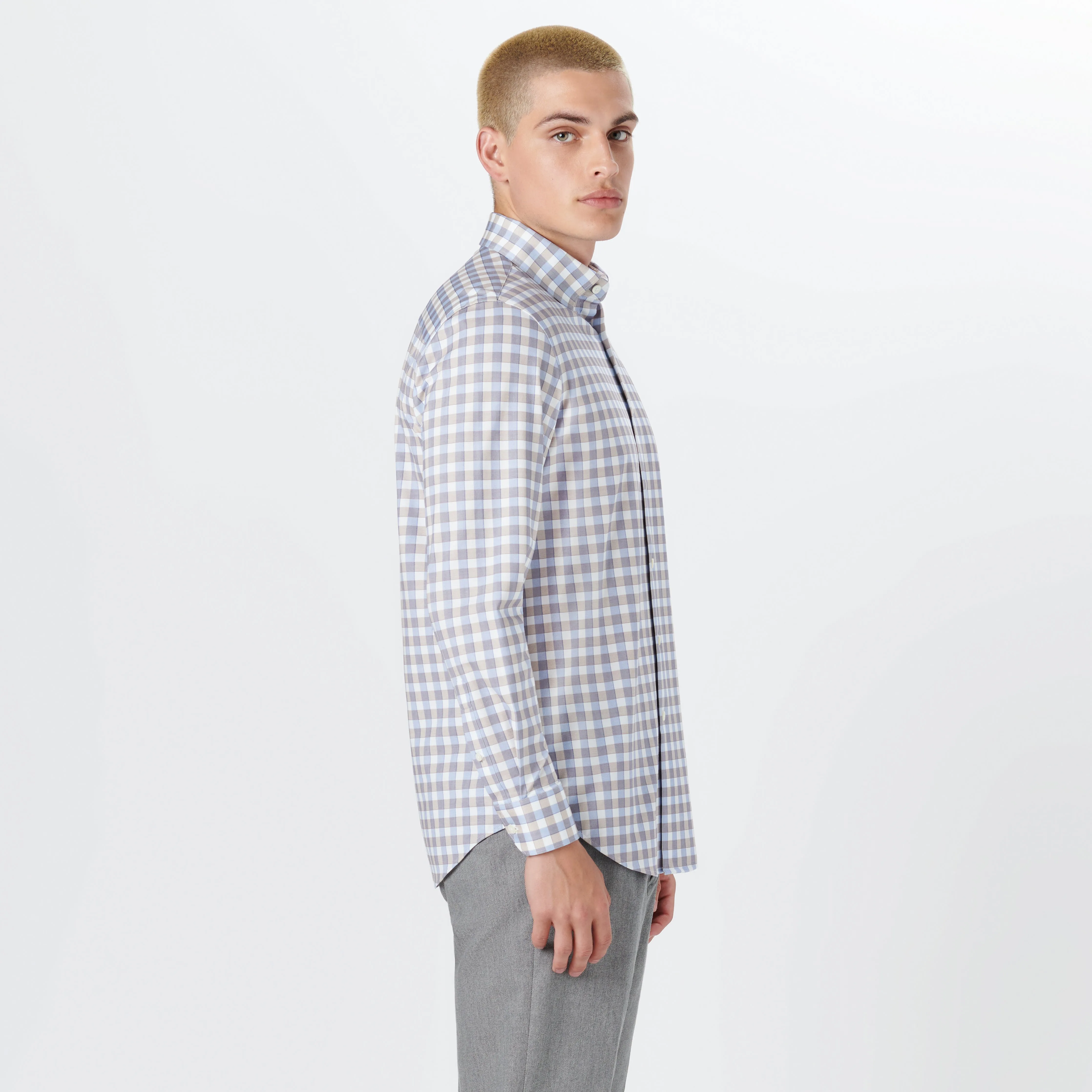 JAMES Gingham Check OoohCotton Twill Shirt