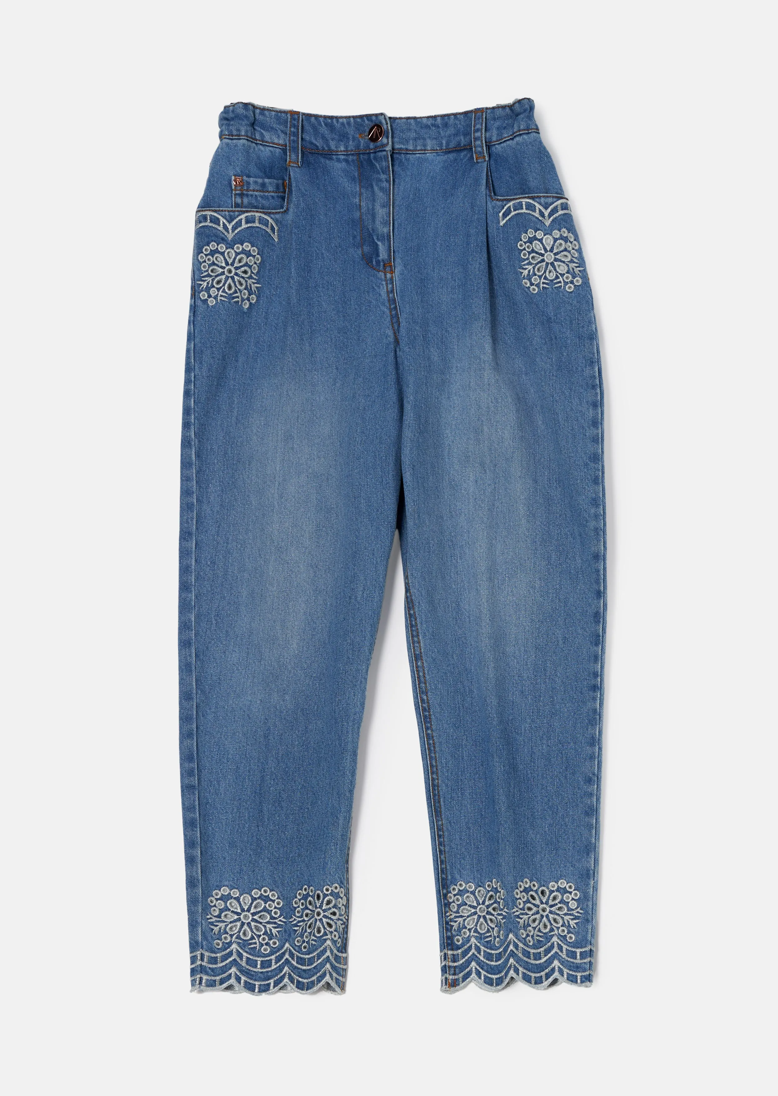 Kendal Embellished Mom Fit Jean