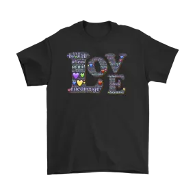 Love & Hearts T-shirt Gift Tee for everyone and everyone