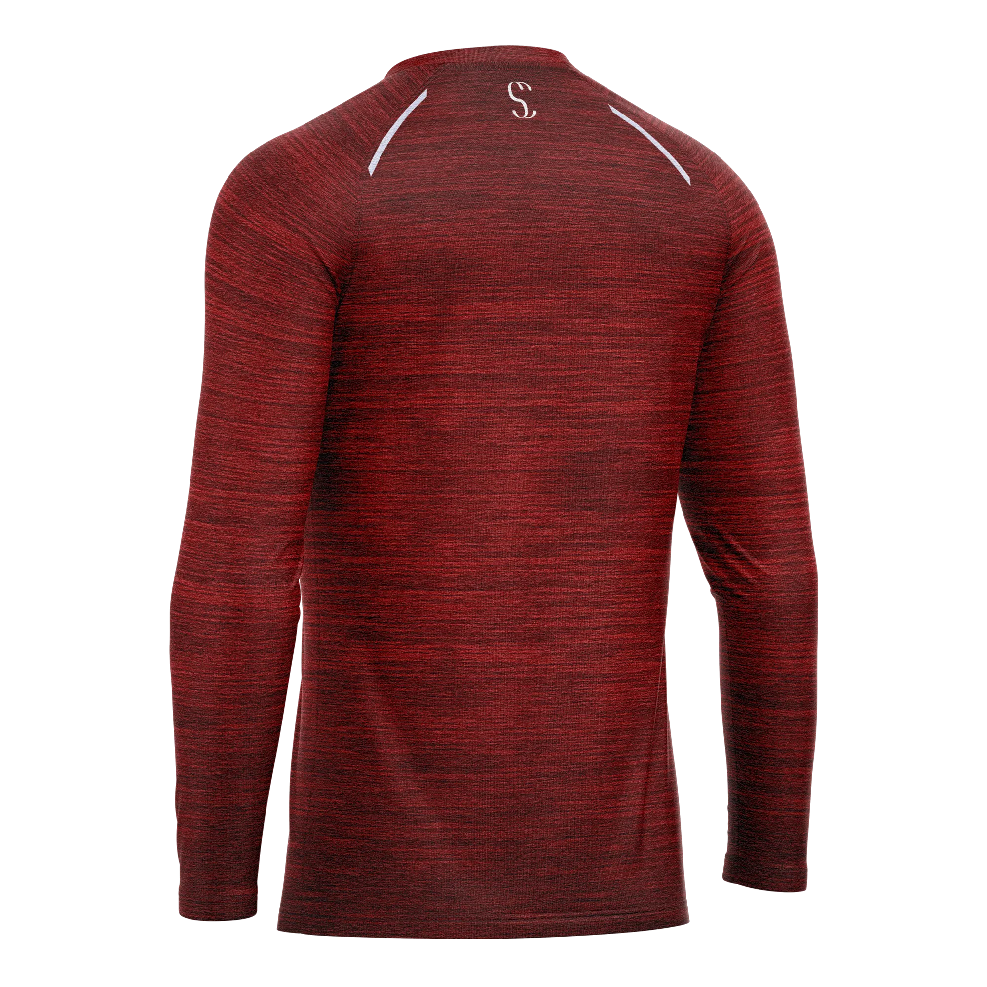 Men's Burgundy Long Sleeve Thermal T-Shirt