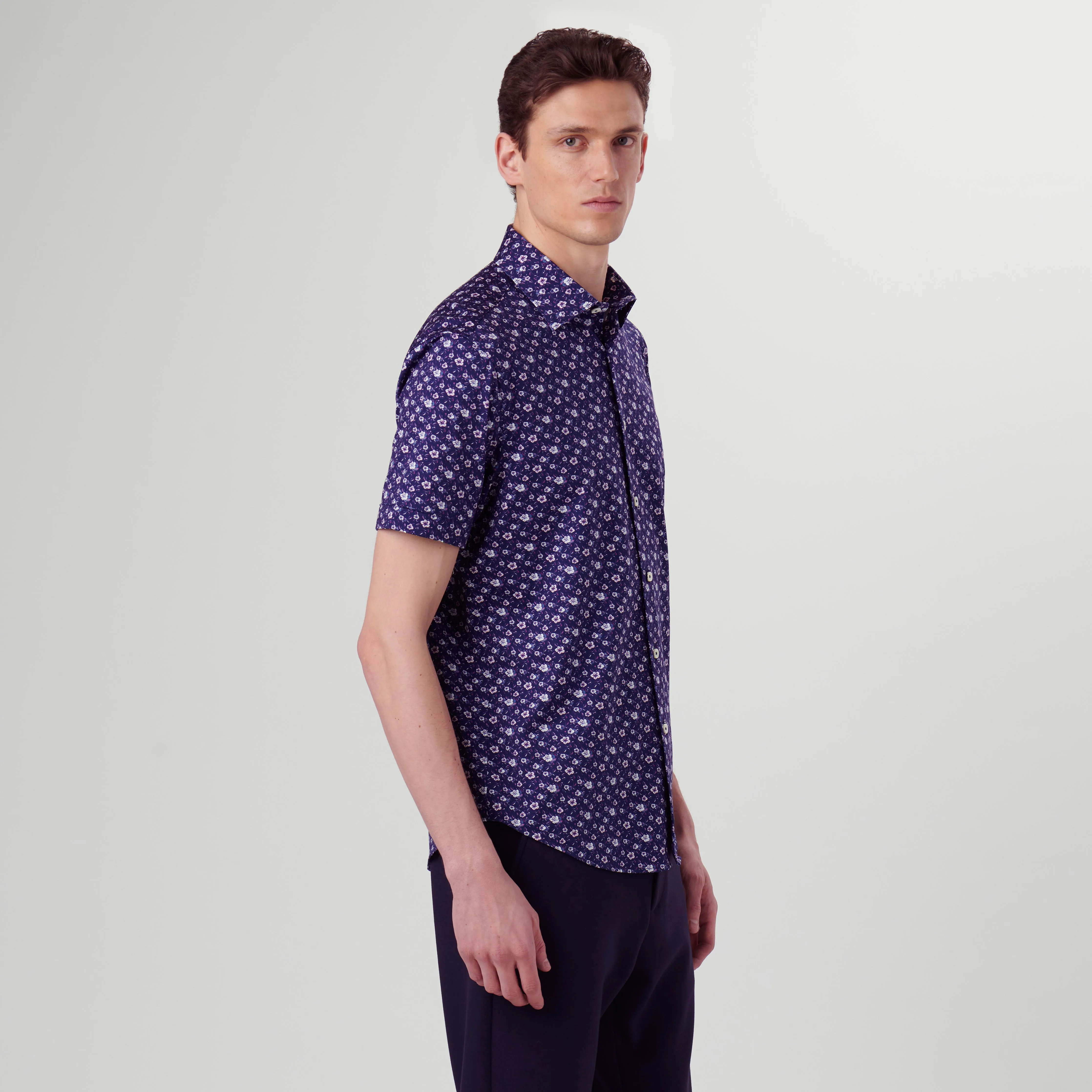 Miles Floral OoohCotton Short Sleeve Shirt