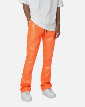 MNML Coated Skinny Sweatpants Orange