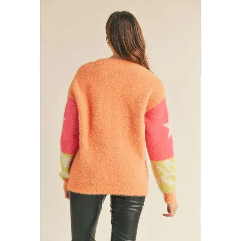 Mohair Star Sweater Pullover