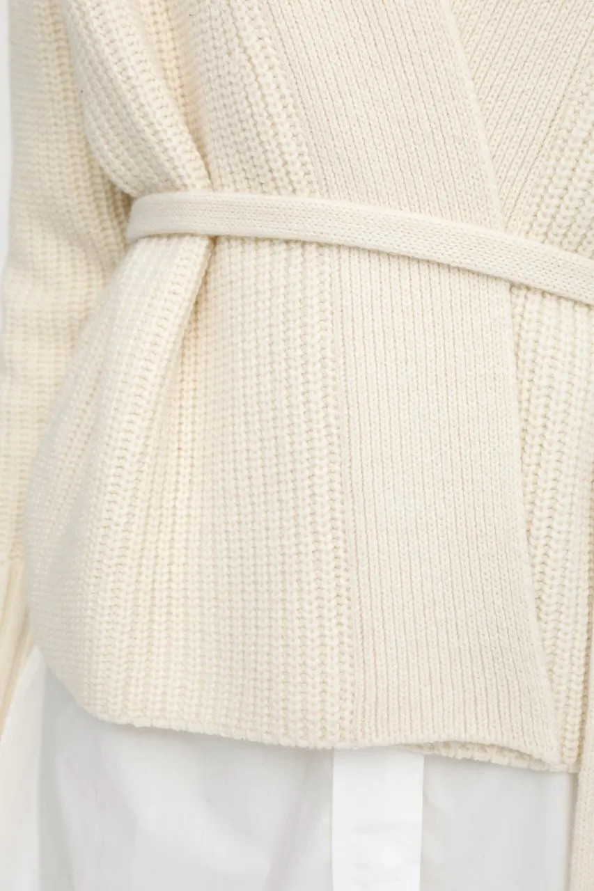 Moussy Denim - MV Short Knit Cardigan in Off White