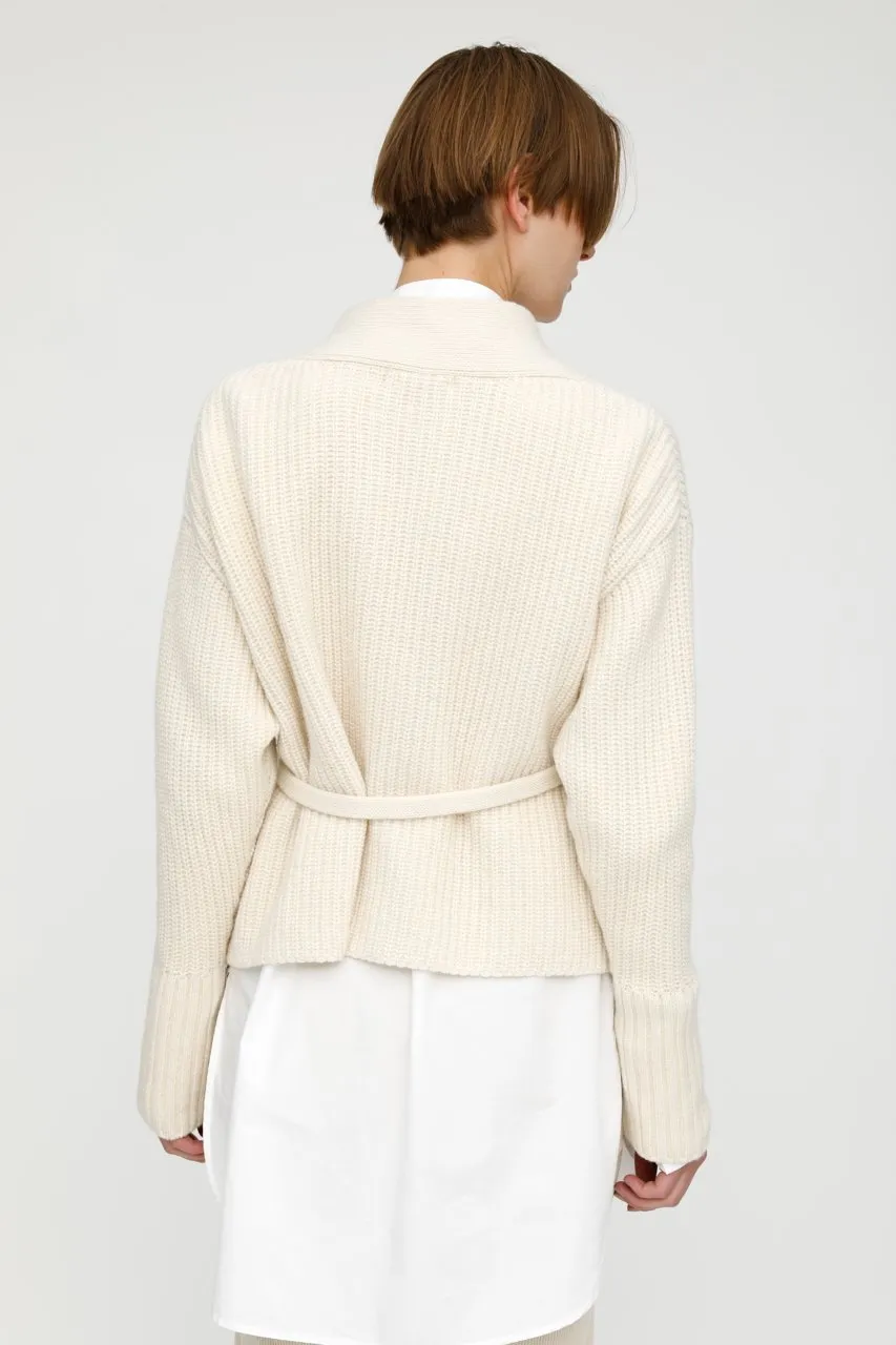 Moussy Denim - MV Short Knit Cardigan in Off White