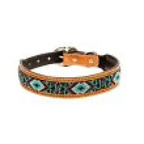 Myra Bag: "WHITZER HAND-TOOLED BEADED DOG COLLAR"