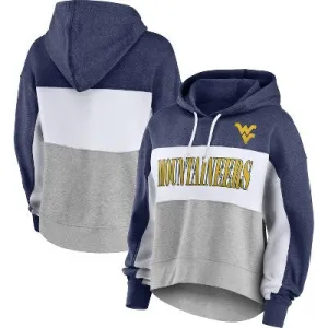 New - NCAA West Virginia Mountaineers Women's Color Block Hoodie - L