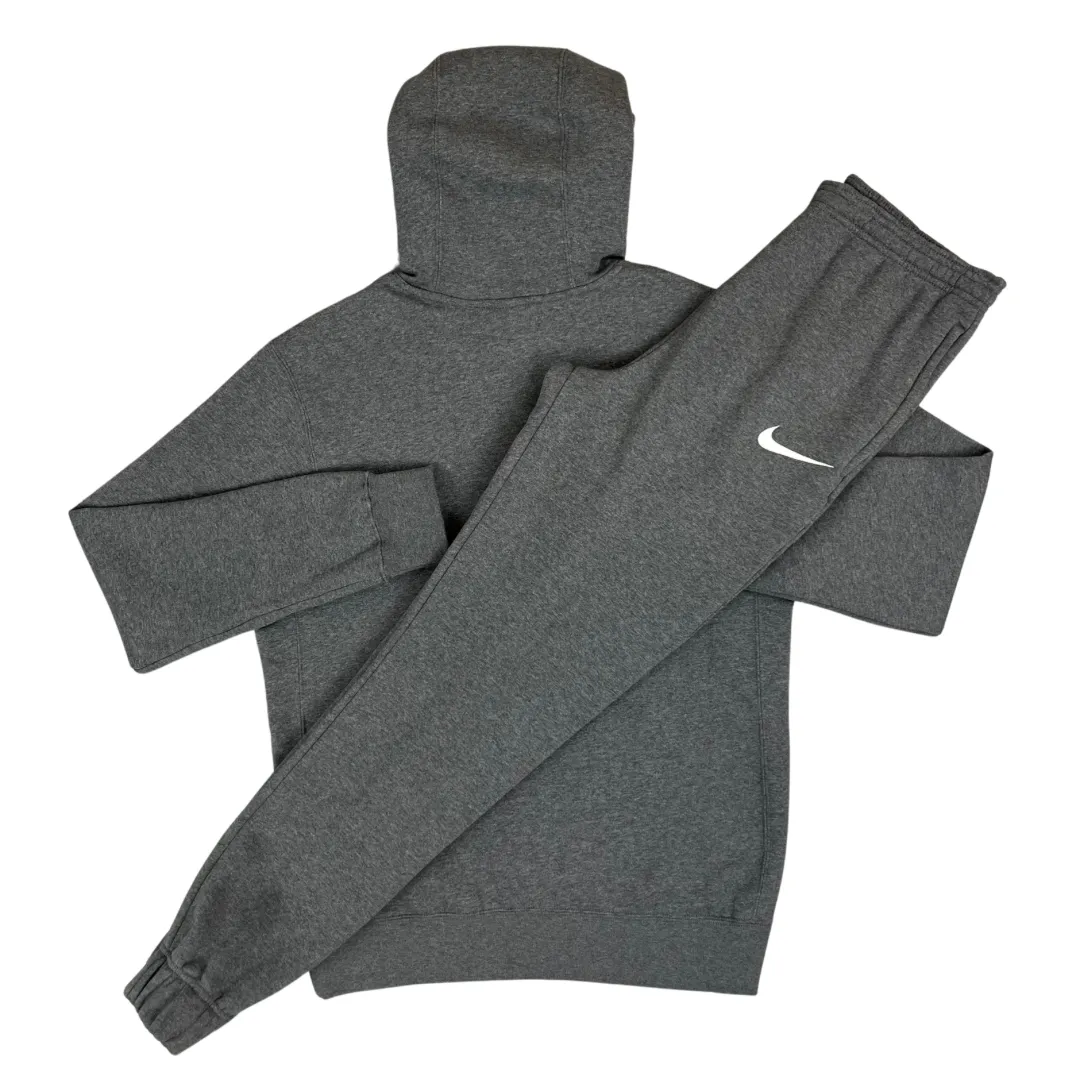 Nike Fleece Hoodie / Pants Tracksuit - Charcoal Grey