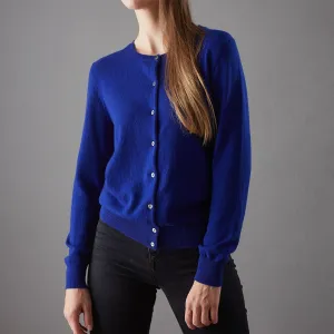 Nora Cashmere Cardigan [Royal blue]