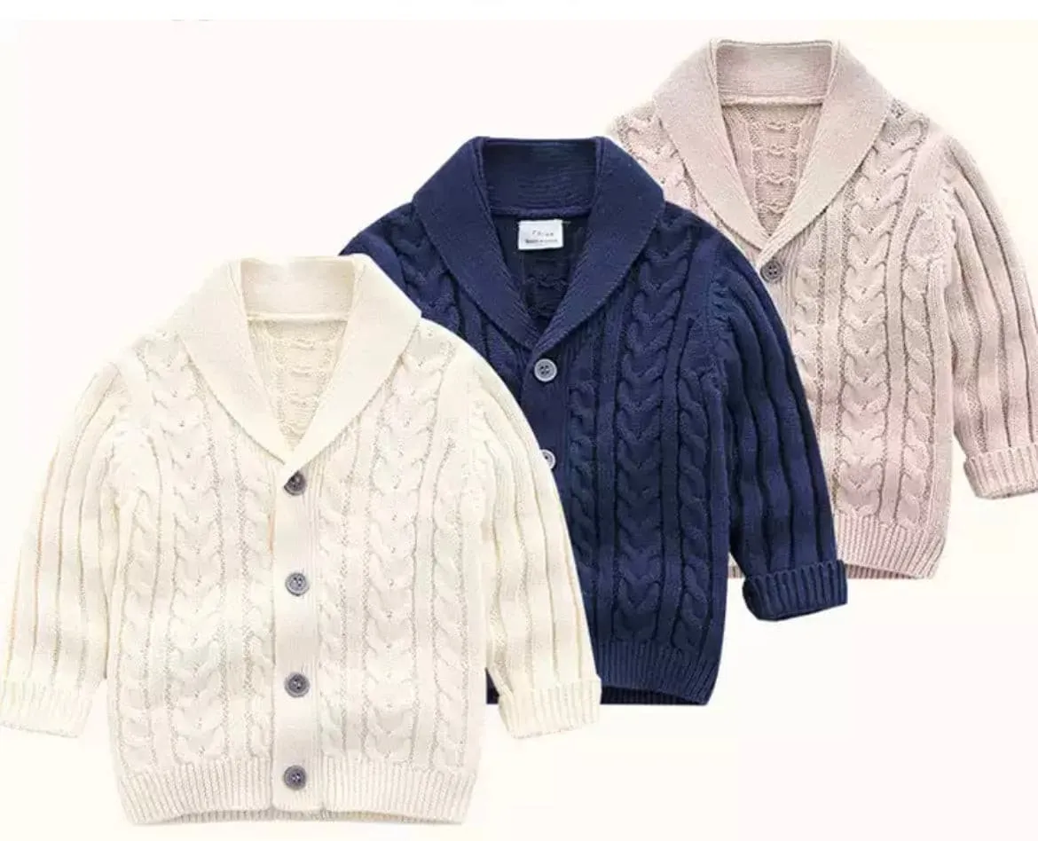 Oxford Baby Boys Cardigan , Cream