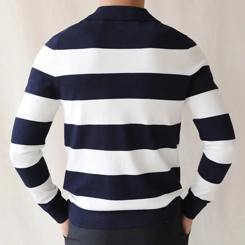 Oxford striped sweater