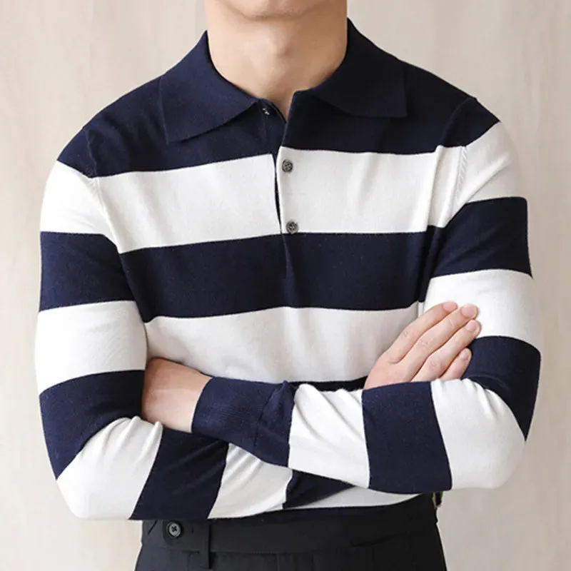 Oxford striped sweater