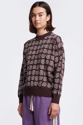 Paisley Knit Sweater