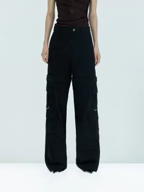 Paneled Detail Cargo Pants