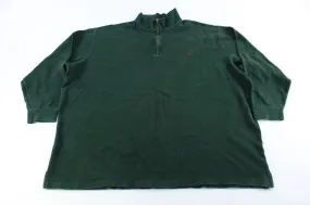 Polo by Ralph Lauren Embroidered Logo Green Zip Up Sweater