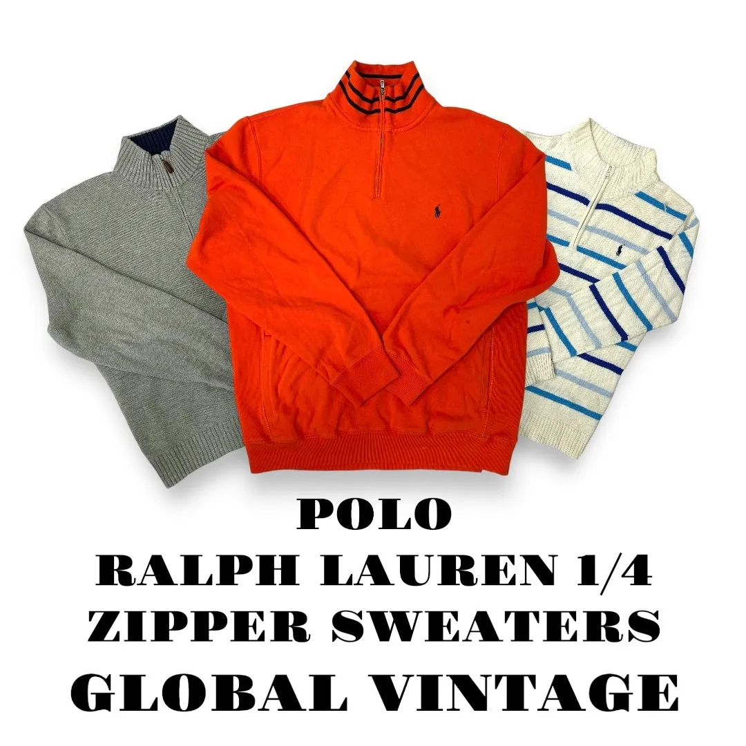 Polo Ralph Lauren 1/4 Zipper Sweaters - 15 Pieces